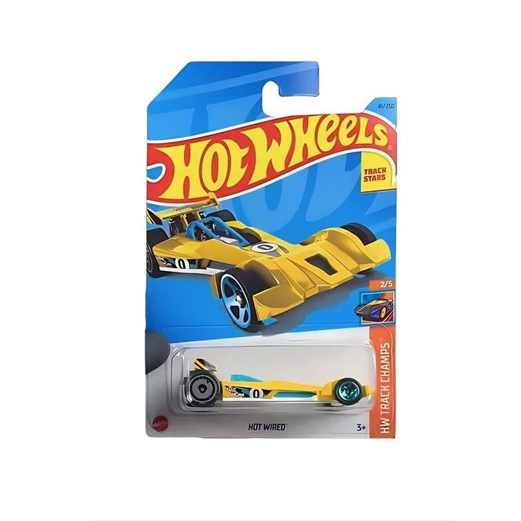 HKK27 Машинка металлическая игрушка Hot Wheels коллекционная модель Hot Wired желтый  #1