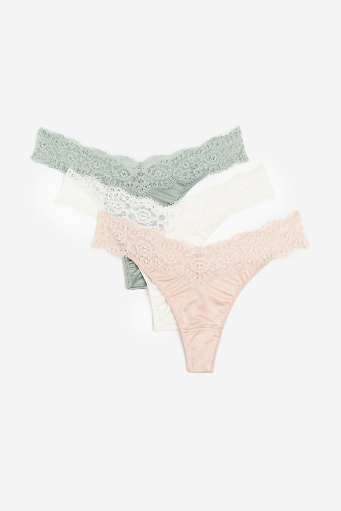 Комплект трусов стринги H&M Ladies Briefs, 3 шт #1