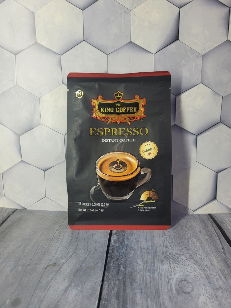 King Coffee кофе растворимый Espresso, 25саше по 2,5г #1