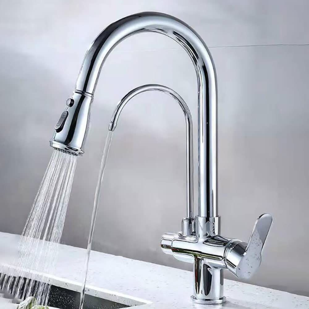 Выдвижной кран для горячей и холодной воды, смеситель для питья pure ...