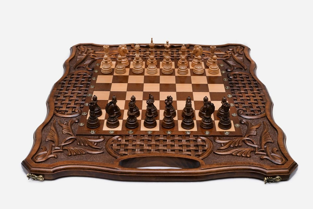 Шахматы-нарды Классик Handle 40 см #1