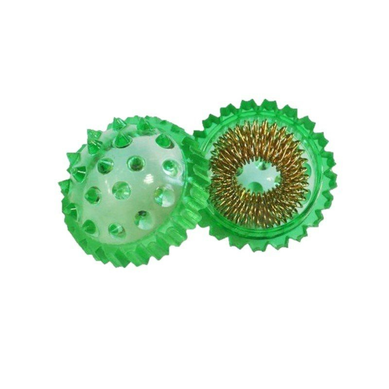 Массажный шарик Су-Джок в комплекте с двумя кольцевыми пружинами, Торг Лайнс (зеленый)  #1