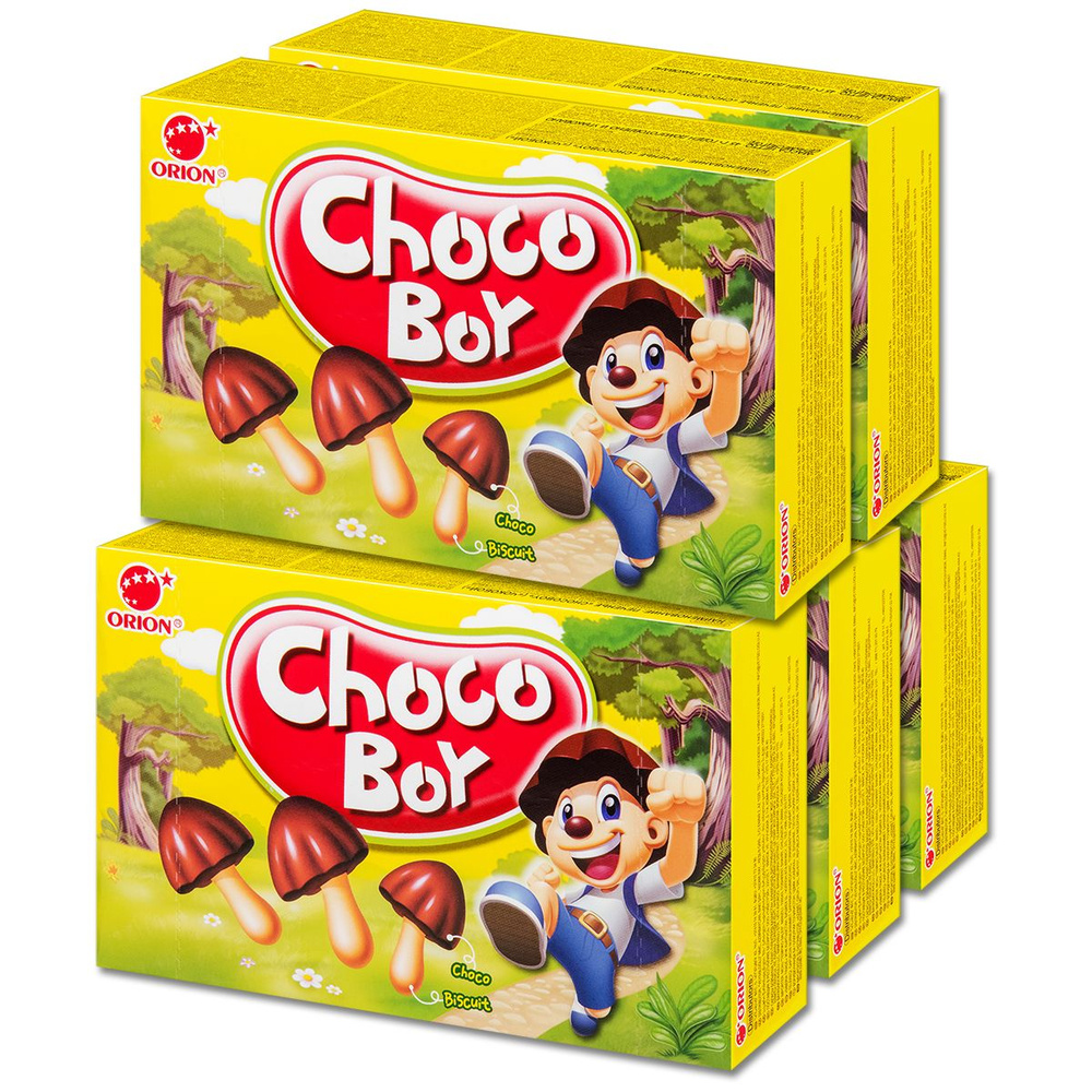 Печенье грибочки шоколадные ORION "Choco Boy", 45 г, 5 уп. #1