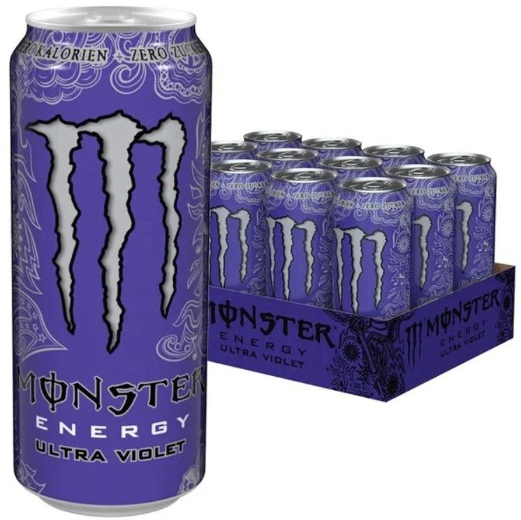 Monster Energy Ultra Violet 0,5л./12шт. Энергетический напиток Монстр Энерджи  #1