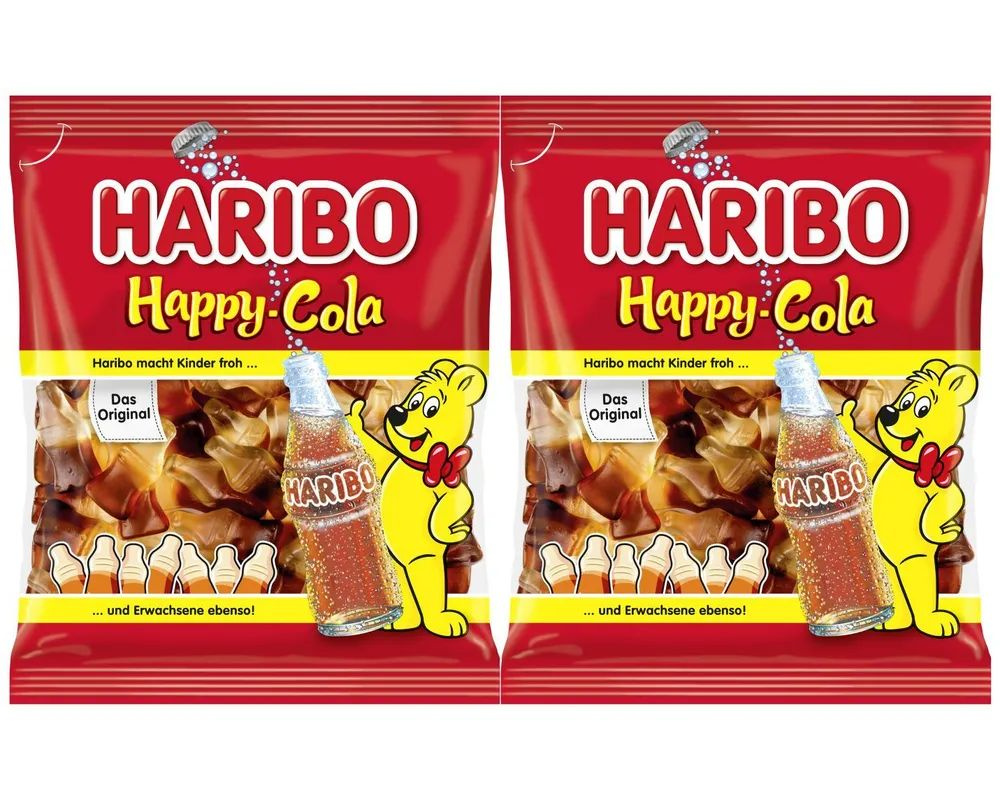 Жевательный мармелад Haribo Happy Cola, 2 шт по 175г Германия #1