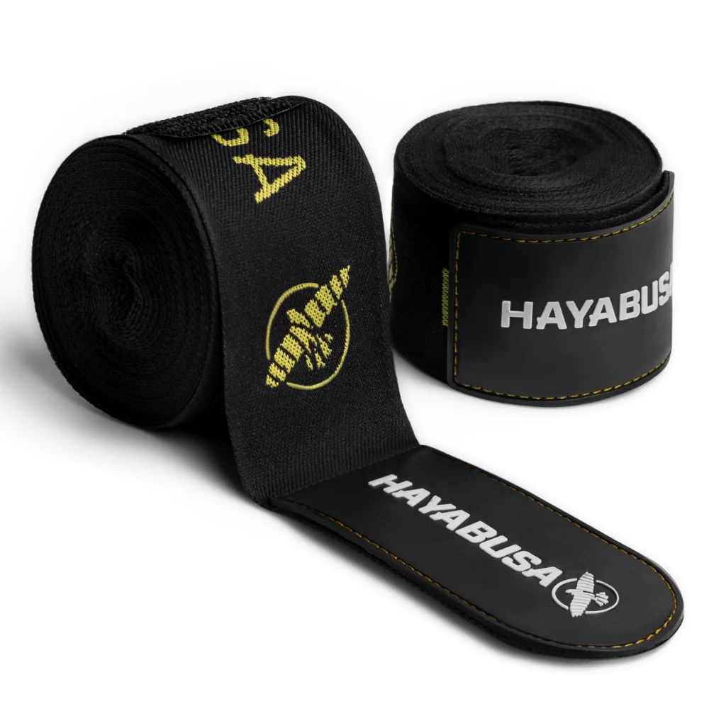 Бинты боксерские HAYABUSA Deluxe Hand Wraps 4,5м., черно-желтые #1