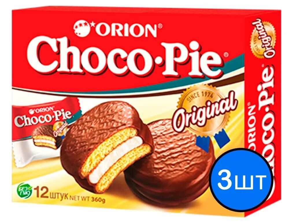 Печенье "ORION ChocoPie", 360гр*3 шт #1