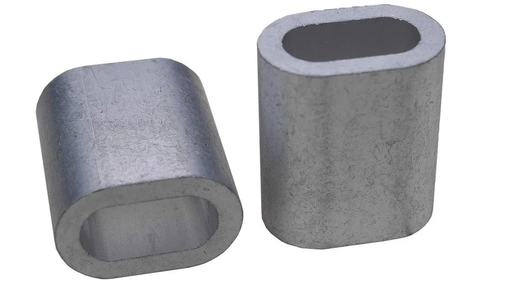 Зажим для стальныx канатов алюминиевый DIN 3093 3 (1000 шт.) #1