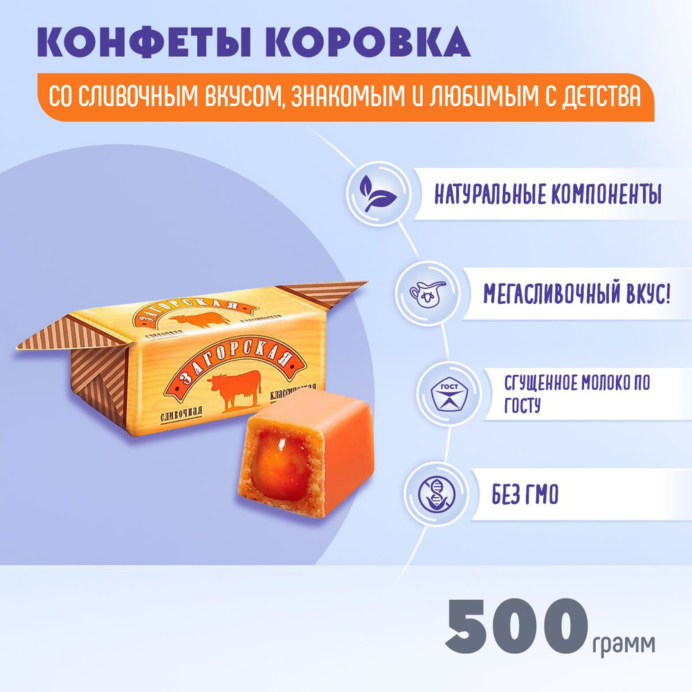 Конфеты Загорская сливочная 500 грамм/КДВ #1