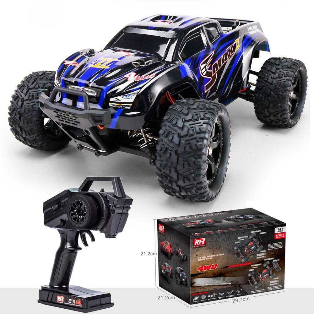 Радиоуправляемый монстр Remo Hobby SMAX (синий) 4WD 2.4G 1/16 RTR RH1631 #1