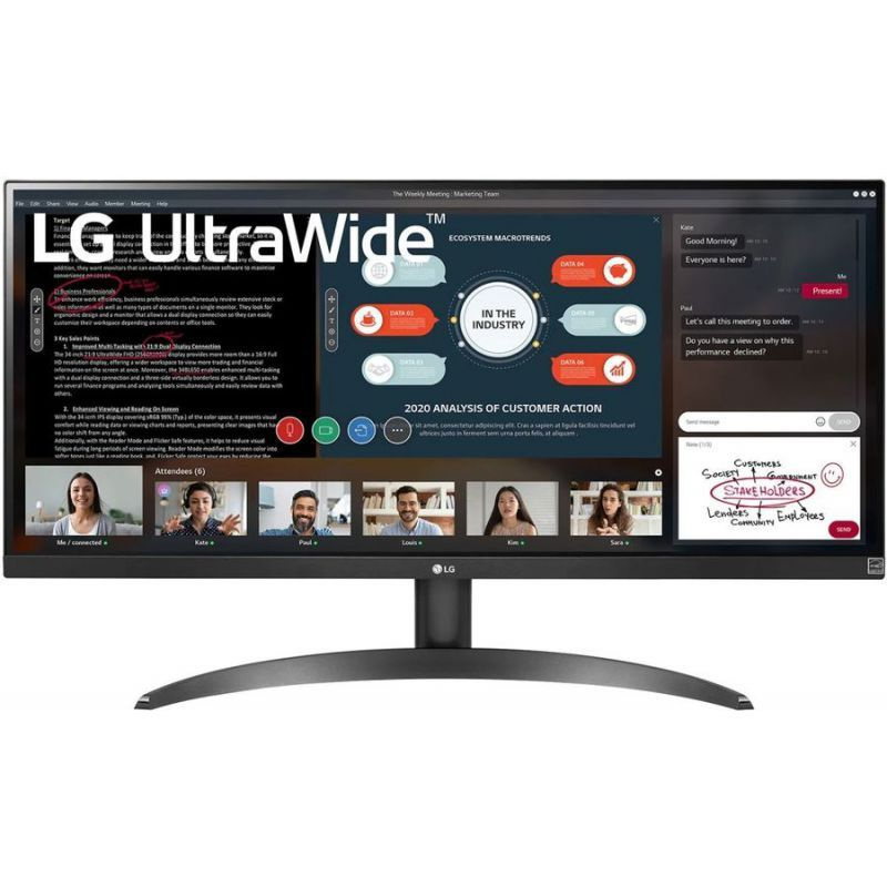 LG 29" Монитор 29WP500-B, черный #1