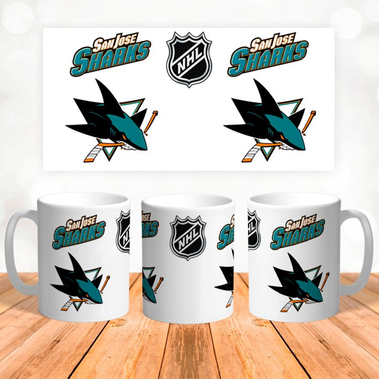 Керамическая кружка Сан-Хосе Шаркс, San Jose Sharks, НХЛ, Национальная хоккейная лига  #1