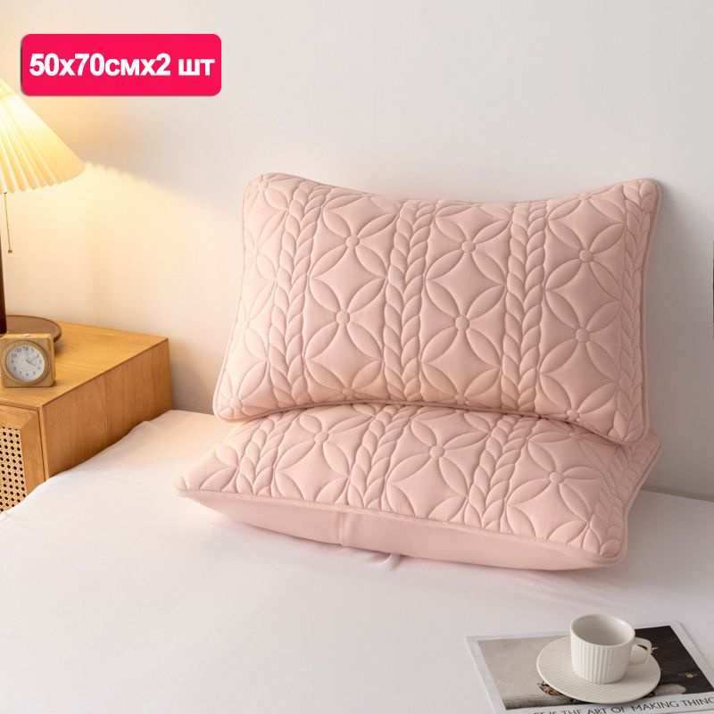 KISS NEST Наматрасник защитный 50x70х5см розовый #1