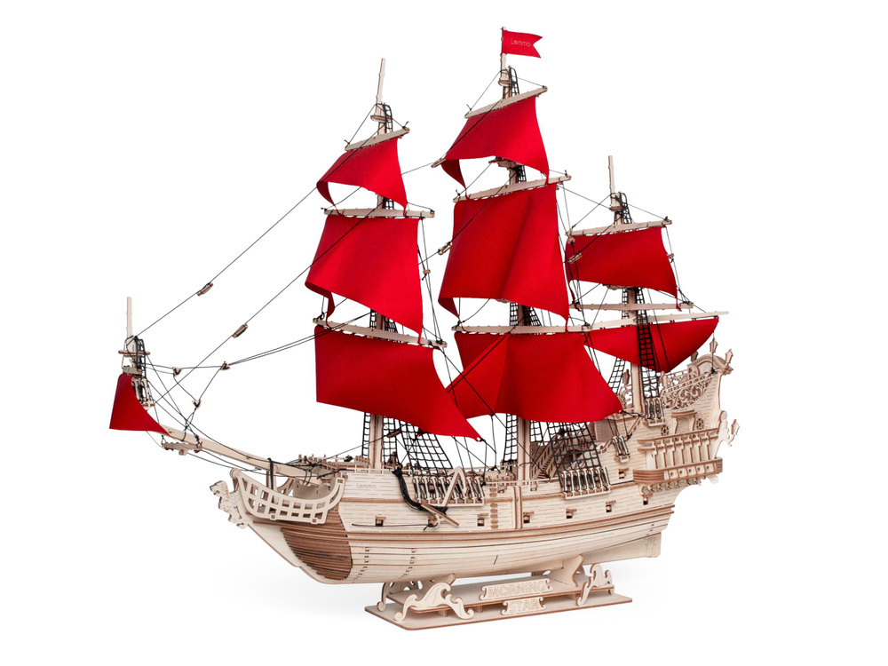 Сборная модель корабль "Утренняя звезда" деревянный конструктор  #1