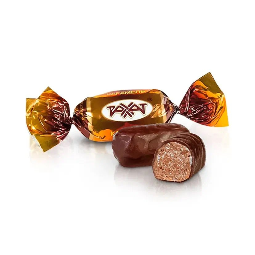 Карамель халвичная в шоколаде Рахат 500 гр Казахстан #1