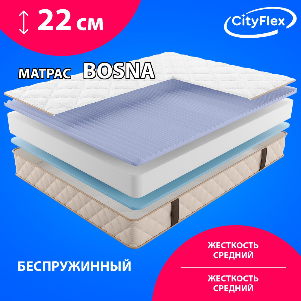 Матрас беспружинный CityFlex Bosna 195x190 #1