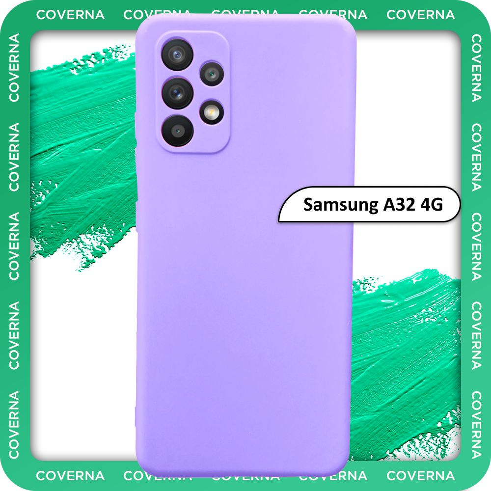 Чехол на Samsung A32 4G / для Самсунг А32, накладка с однотонной матовой поверхностью Soft Touch  #1