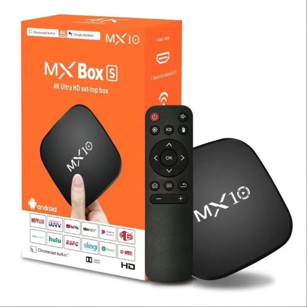 BOX ТВ-тюнер Смапт тв приставка stik Smart TV приставку Android MX10 , черный  #1