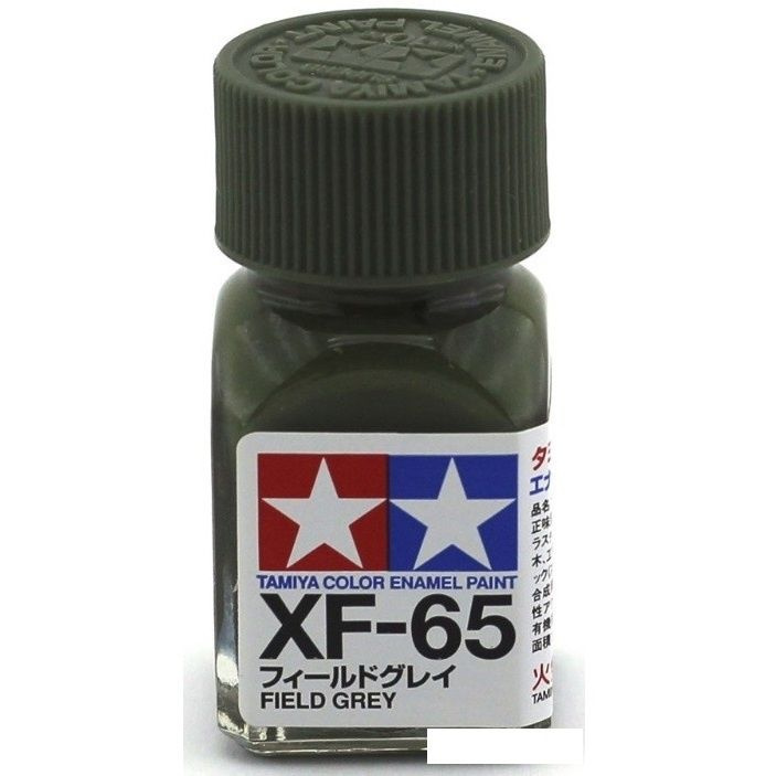 Эмаль XF-65 Field Grey flat, enamel paint 10 ml. (Полевой Серый матовый) Tamiya 80365  #1