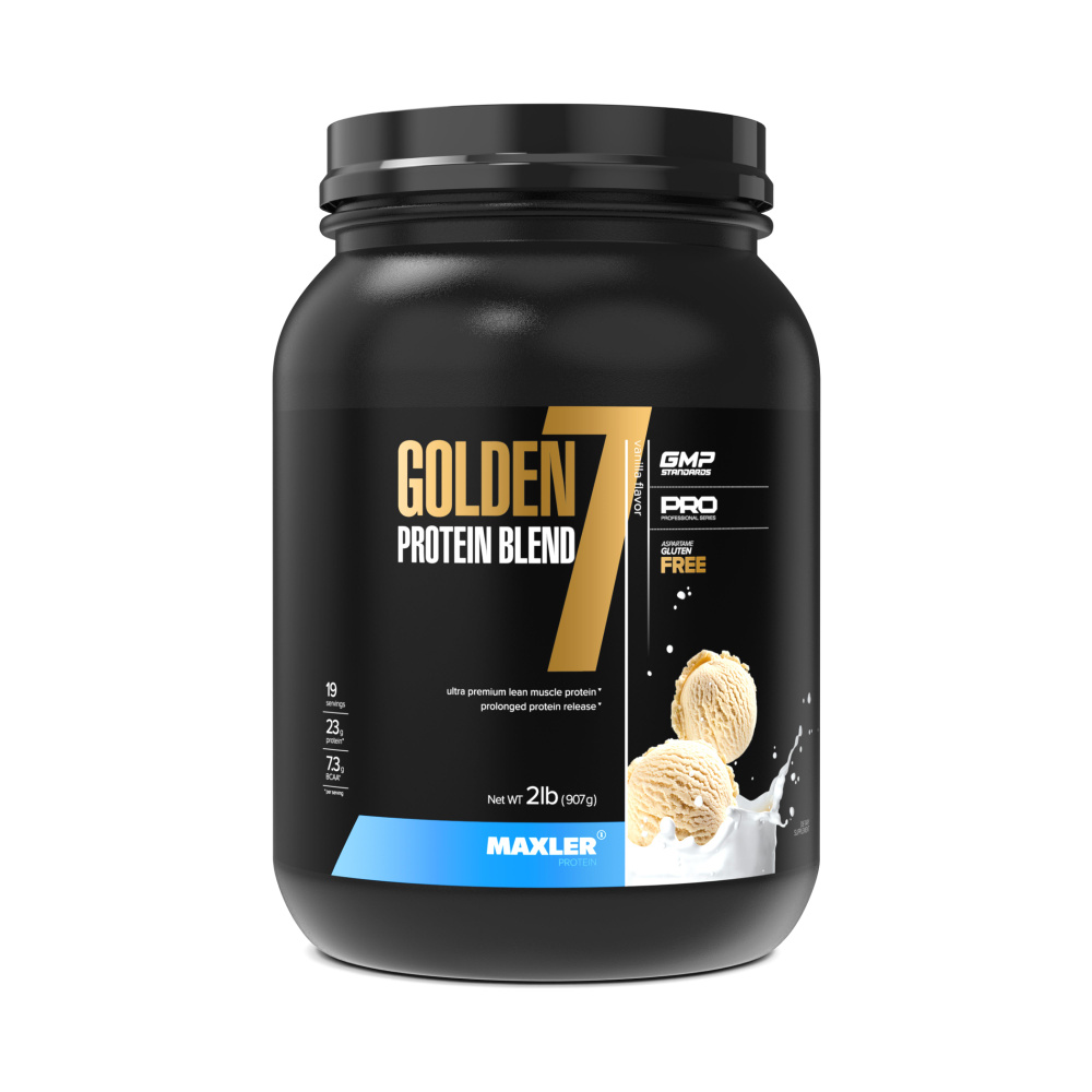 Протеин многокомпонентный Maxler Golden 7 Protein Blend 2 lb 907г Ваниль  #1