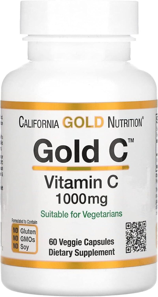 California Gold Nutrition Gold C Vitamin C 1000 mg 60 veggie capsules (Витамин C 1000) #1