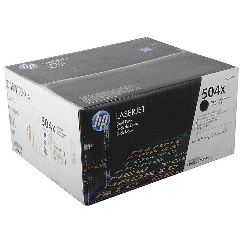 Картридж HP CE250XD (504X) черный #1