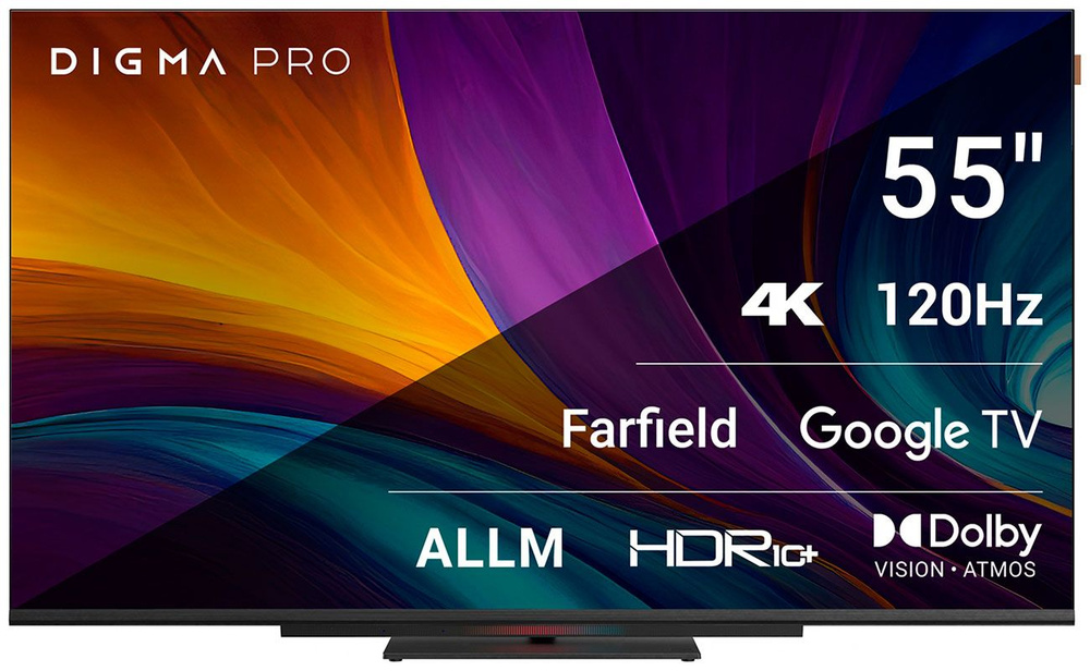 Digma Телевизор Pro 55C 55" 4K UHD, черный #1