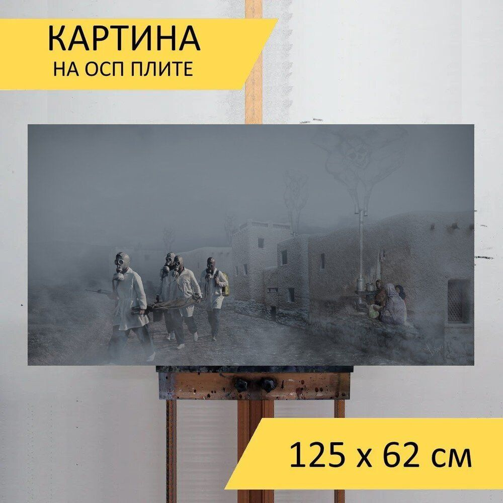 LotsPrints Картина "Загрязнение, афганистан, кабул 05", 125 х 62 см  #1