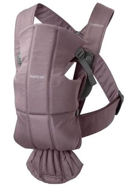 Эрго-рюкзак BabyBjorn Mini Cotton, 0210.34 цвет: Dark Purple #1