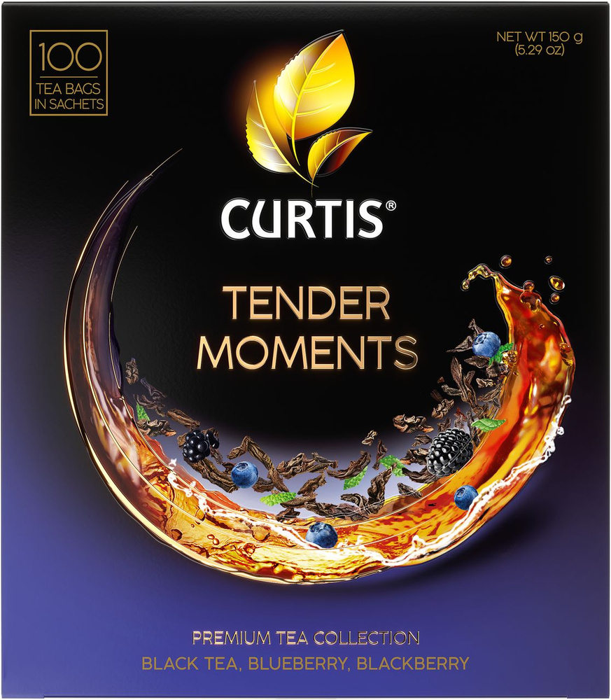 Чай черный Curtis Tender Moments пакетированный (1.5г x 100шт), 150г #1