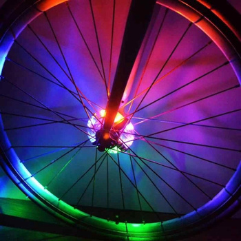 Как работает подсветка колес велосипеда