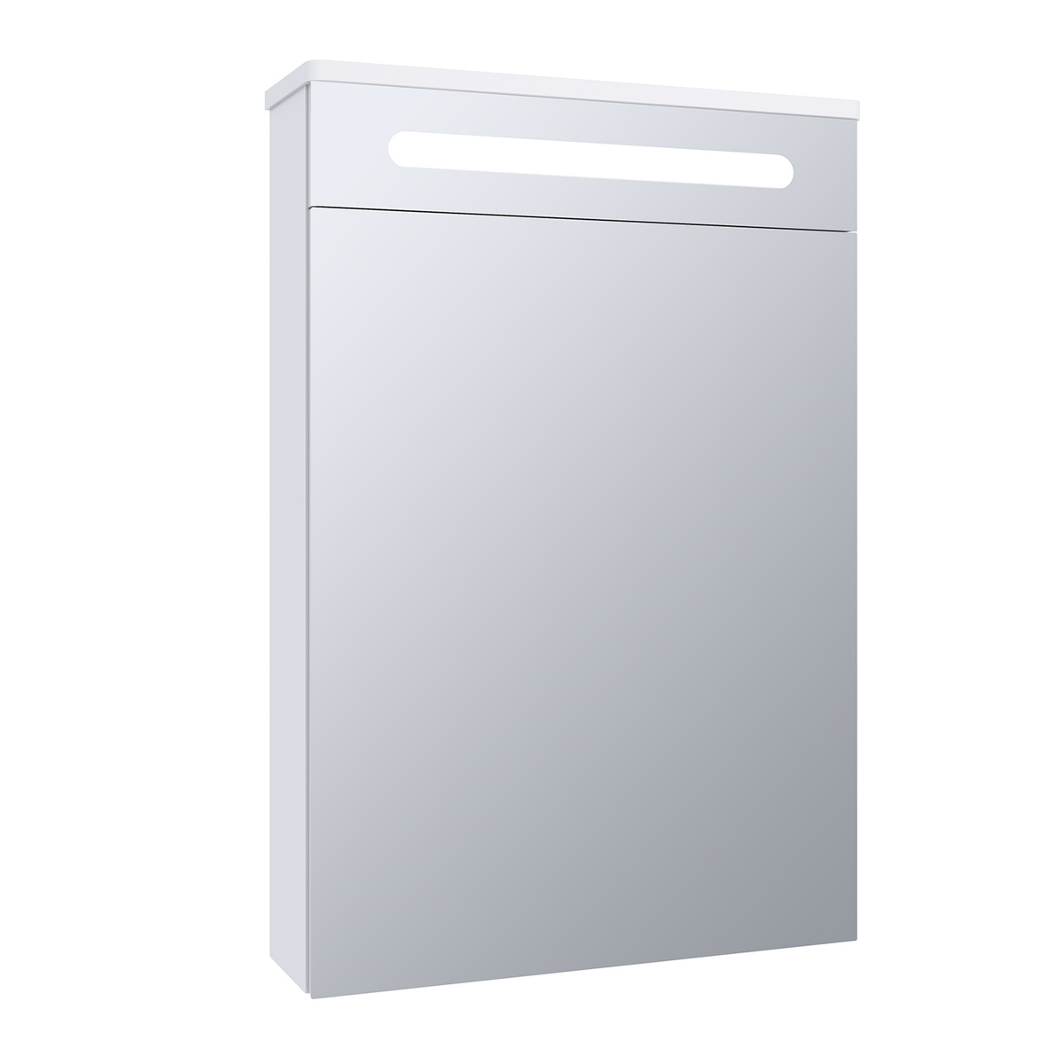 Зеркало шкаф для ванной с подсветкой Runo Парма 50 Текст при отключенной в браузере загрузке изображений