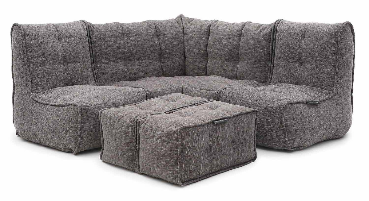 Модульный диван серый