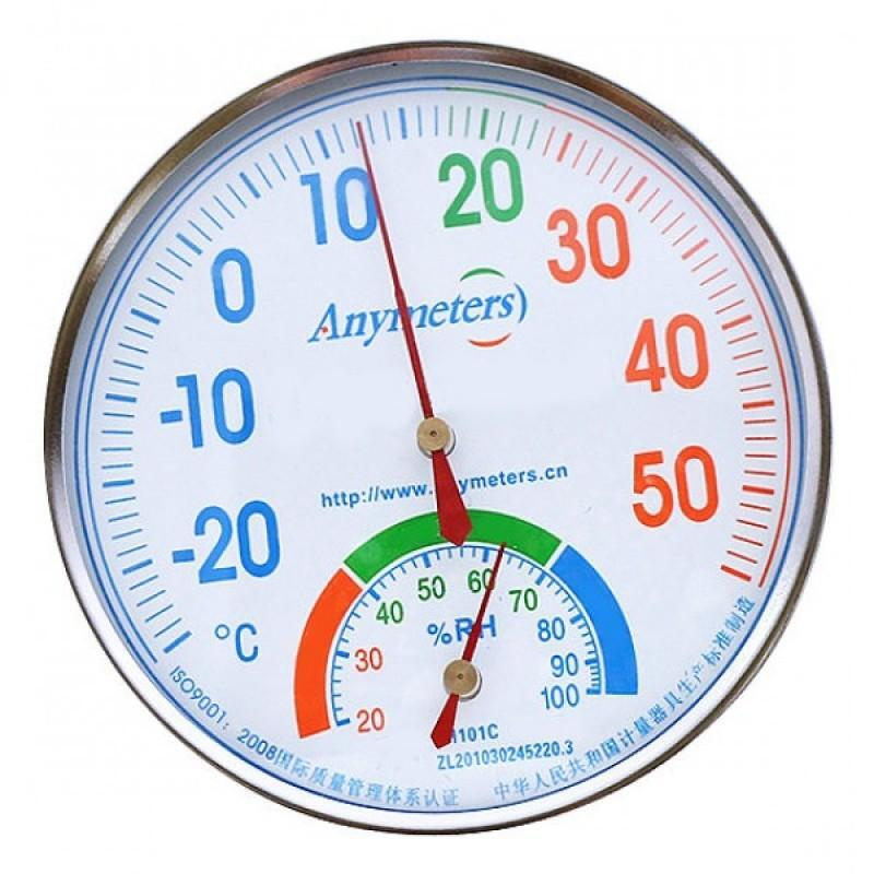 Термометр-гигрометр механический круглый TH101C #1