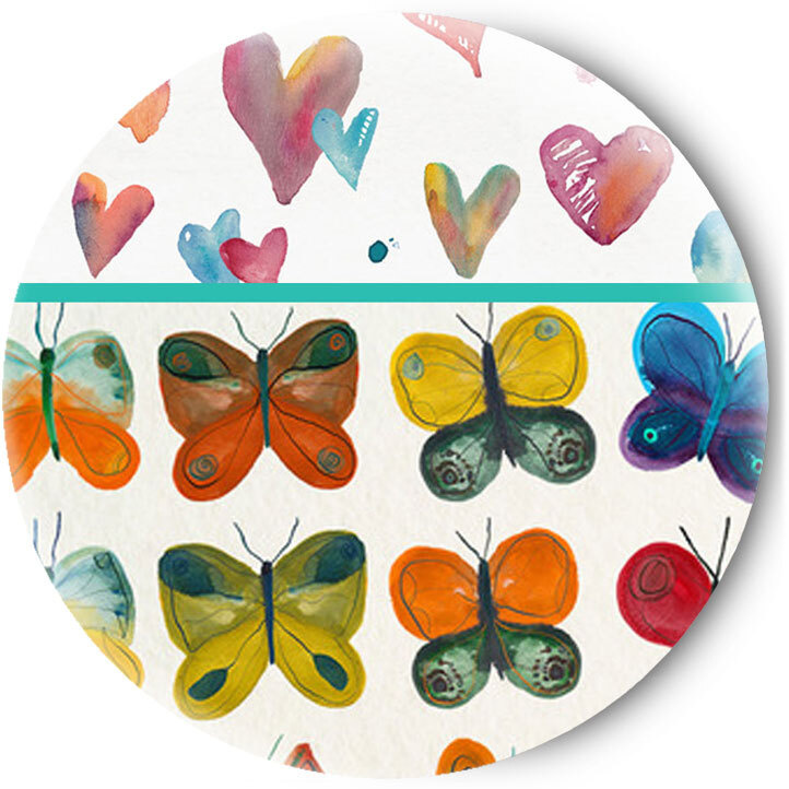 Зеркальце Сердечки и бабочки #1