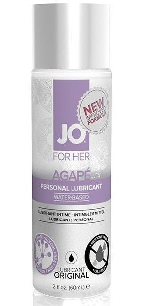 Лубрикант на водной основе для женщин JO AGAPE LUBRICANT ORIGINAL - 60 мл.  #1