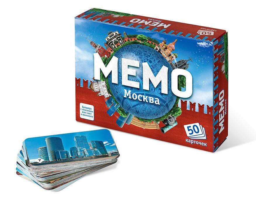 Настольная игра Нескучные игры Мемо "Москва", 50 карточек (7205)  #1