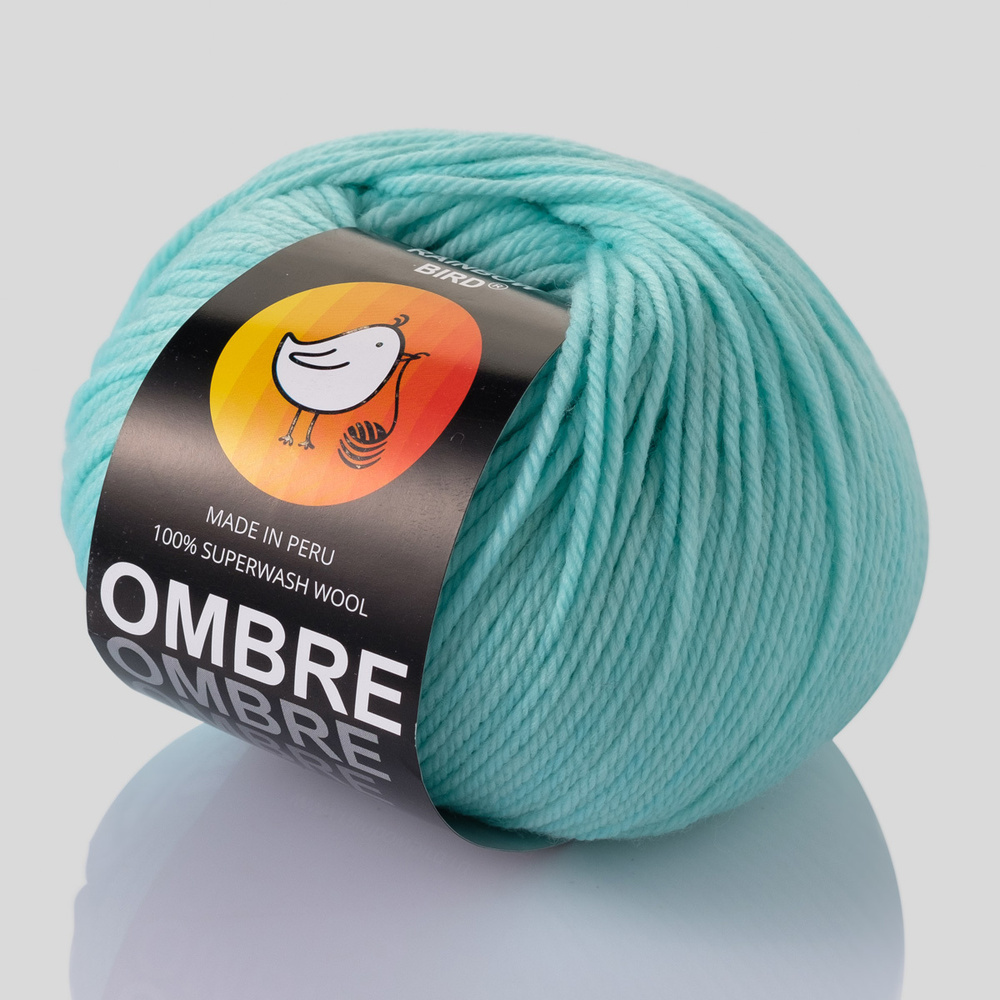 Пряжа для вязания OMBRE "100% Superwash wool", цвет TIFFANY N2, 160м, 80гр, 100% Перуанская шерсть  #1