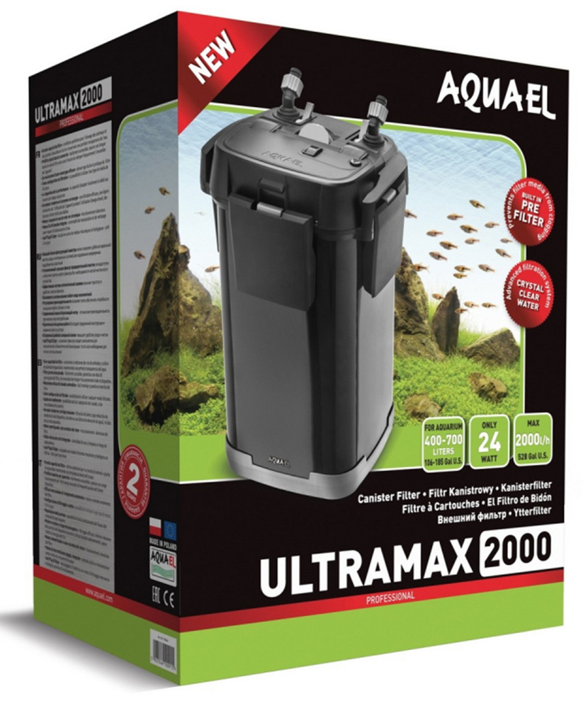 Внешний фильтр AQUAEL ULTRAMAX 2000, 2000 л/ч., (400-700 л) #1