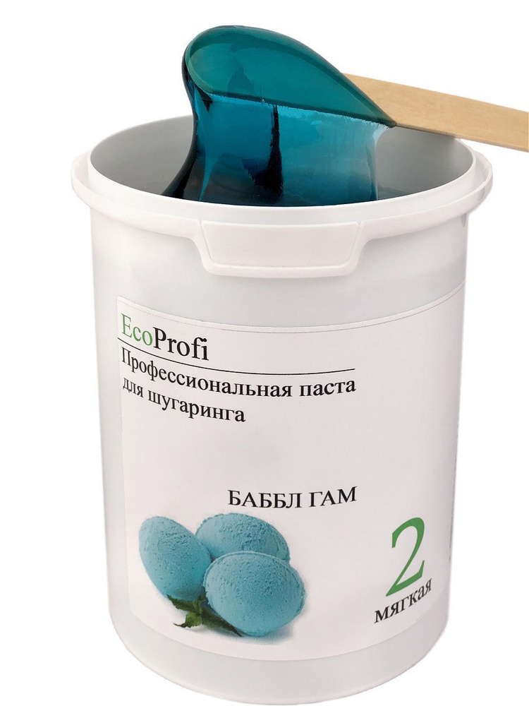 EcoProfi Сахарная паста для шугаринга "БАББЛ ГАМ", мягкая 1500 г  #1