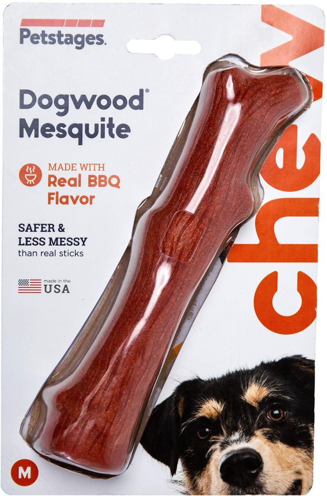 Petstages Mesquite Dogwood / Игрушка Петстейджес для собак с ароматом Барбекю M 18 см  #1