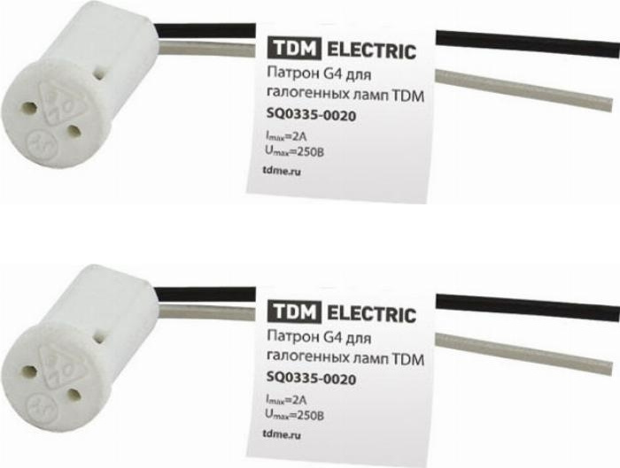 Патрон TDM Electric G4 керамический белый (комплект из 2 шт.) #1