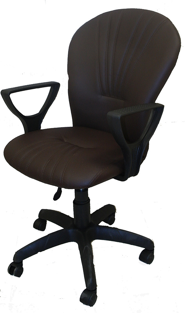 Кресло офисное "Варна" коричневый кожзам, пиастра #1
