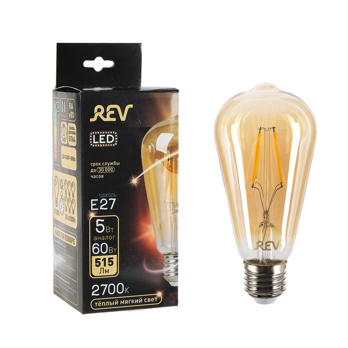 REV Лампа специальная 4652663, Теплый белый свет, 5 Вт #1