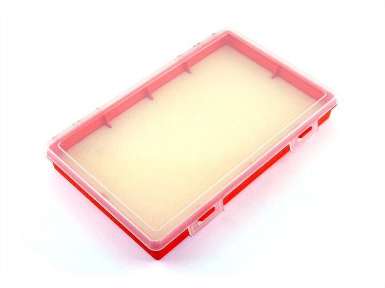 Коробка для приманок PlBOX 2801 (без ячеек, БЕЗ изолона) 280 х 185 х 40 мм, цв. Красный  #1