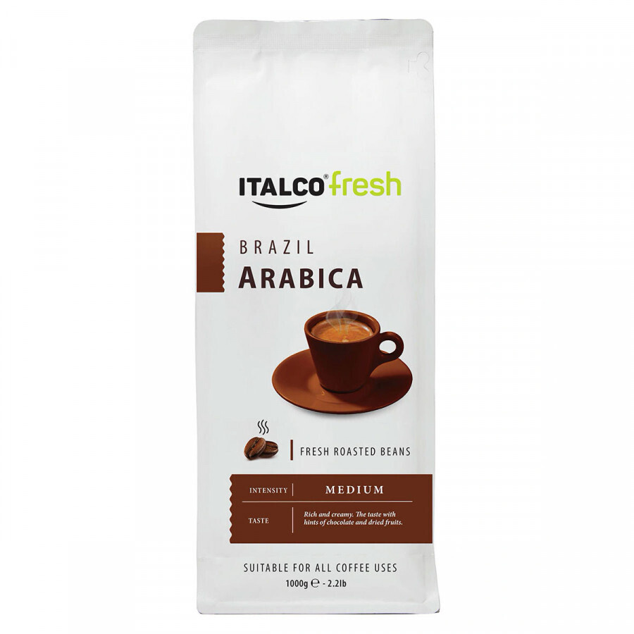 Кофе в зернах Italco Arabica Brazil (Арабика бразил) 1кг #1