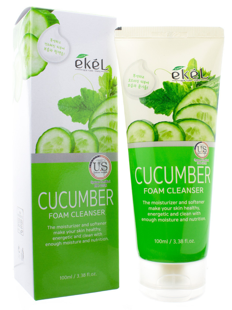 EKEL Пенка для умывания с экстрактом Огурца Foam Cleanser Cucumber, 100 мл  #1