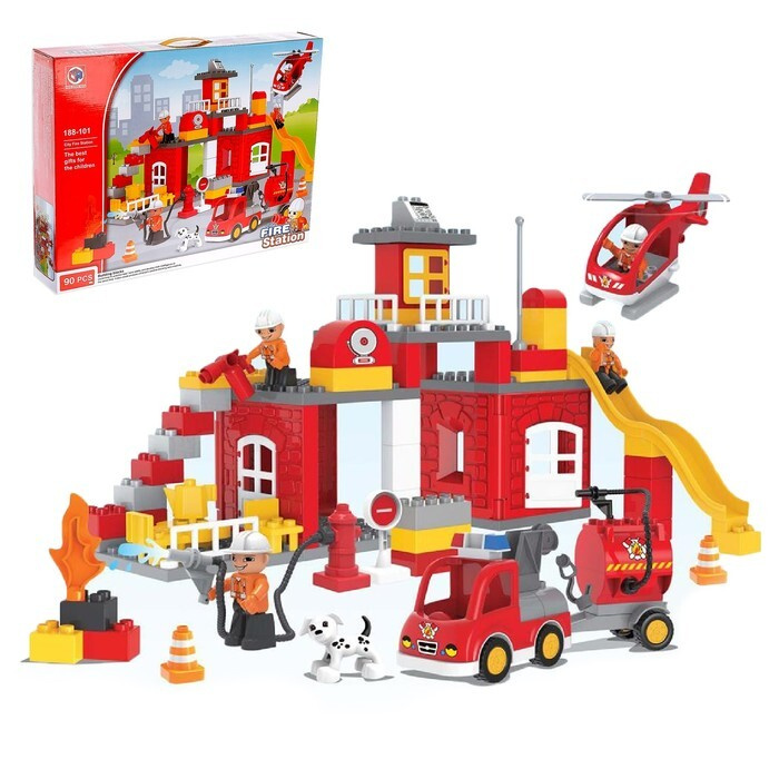 Конструктор KIDS HOME TOYS "Пожарная станция", 90 деталей (188-101) #1