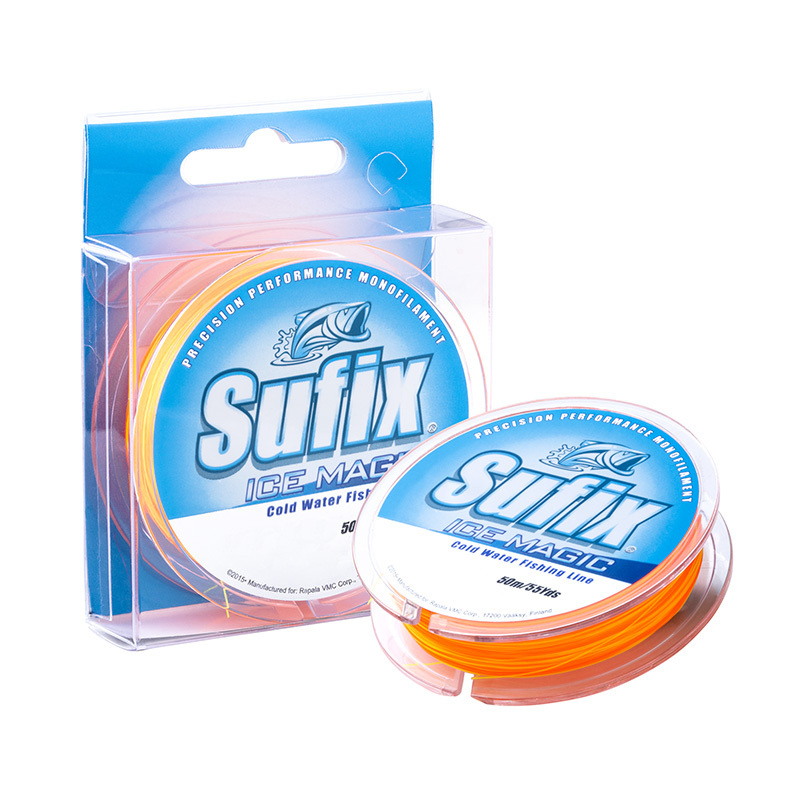 Леска зимняя SUFIX Ice Magic 50 м желто-оранжевая 0,155 мм 2,2 кг #1