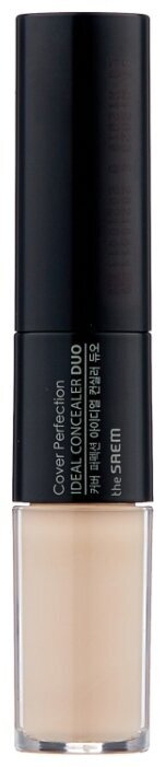 THE SAEM Консилер Cover Perfection Ideal Concealer Duo 01Clear Beige, 4,5мл #1